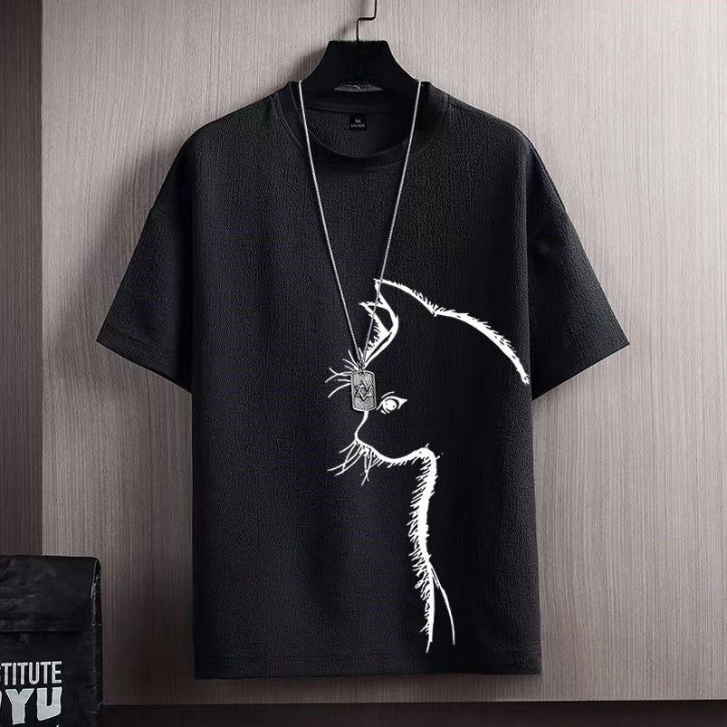 Loose Fat Man Fashionable T-shirt