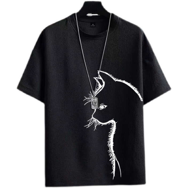 Loose Fat Man Fashionable T-shirt